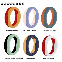 6pcs/Lots 5.7mm Silicone Finger Ring Men Women Hypoallergenic Two-Color personality Flexible  Rubber Ring Couple Wedding Jewelry