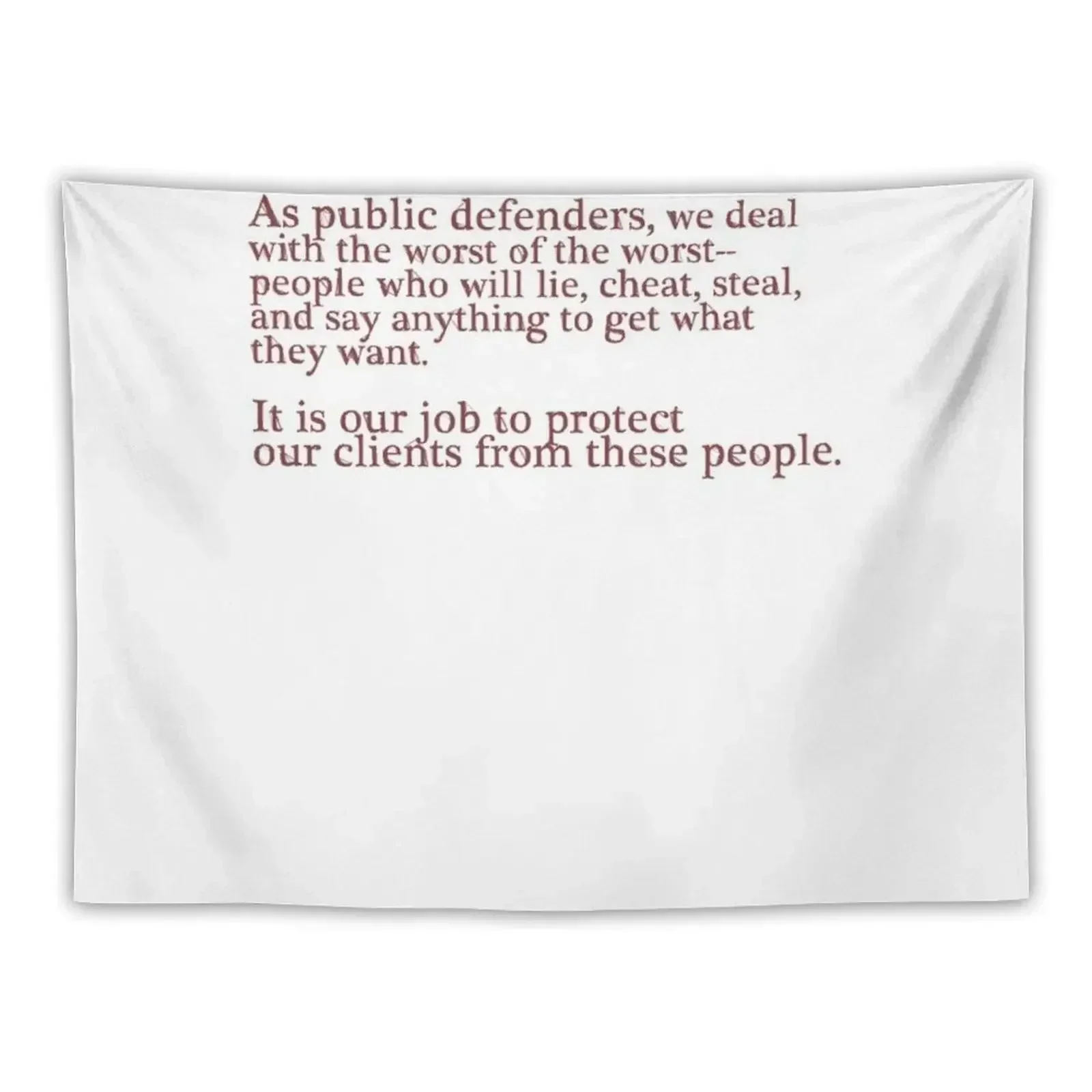 Public Defenders Know Tapestry Outdoor Decor Room Decorations Aesthetic Tapestry