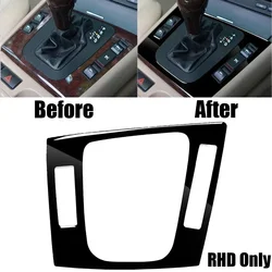 1pcs Black ABS RHD Car Gear Shift Panel Frame Cover Trim For BMW 3 Series E46 1998-2005 Direct Replacement  Car Accessories