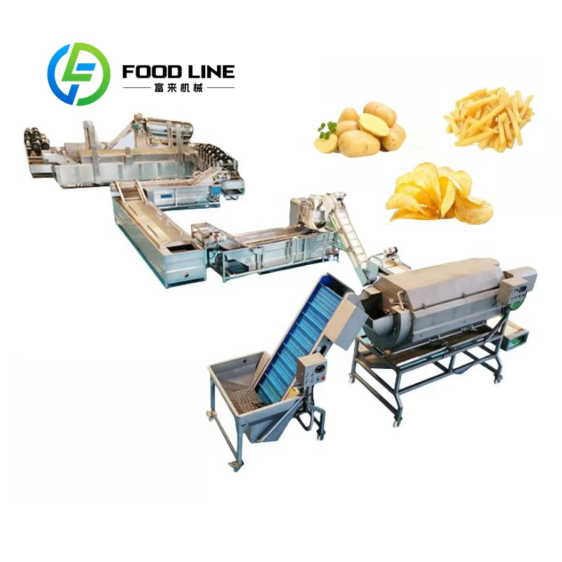 Automatic Multifunctional Frozen French Fries Production Line for Vegetables High Efficiency Easy Operation