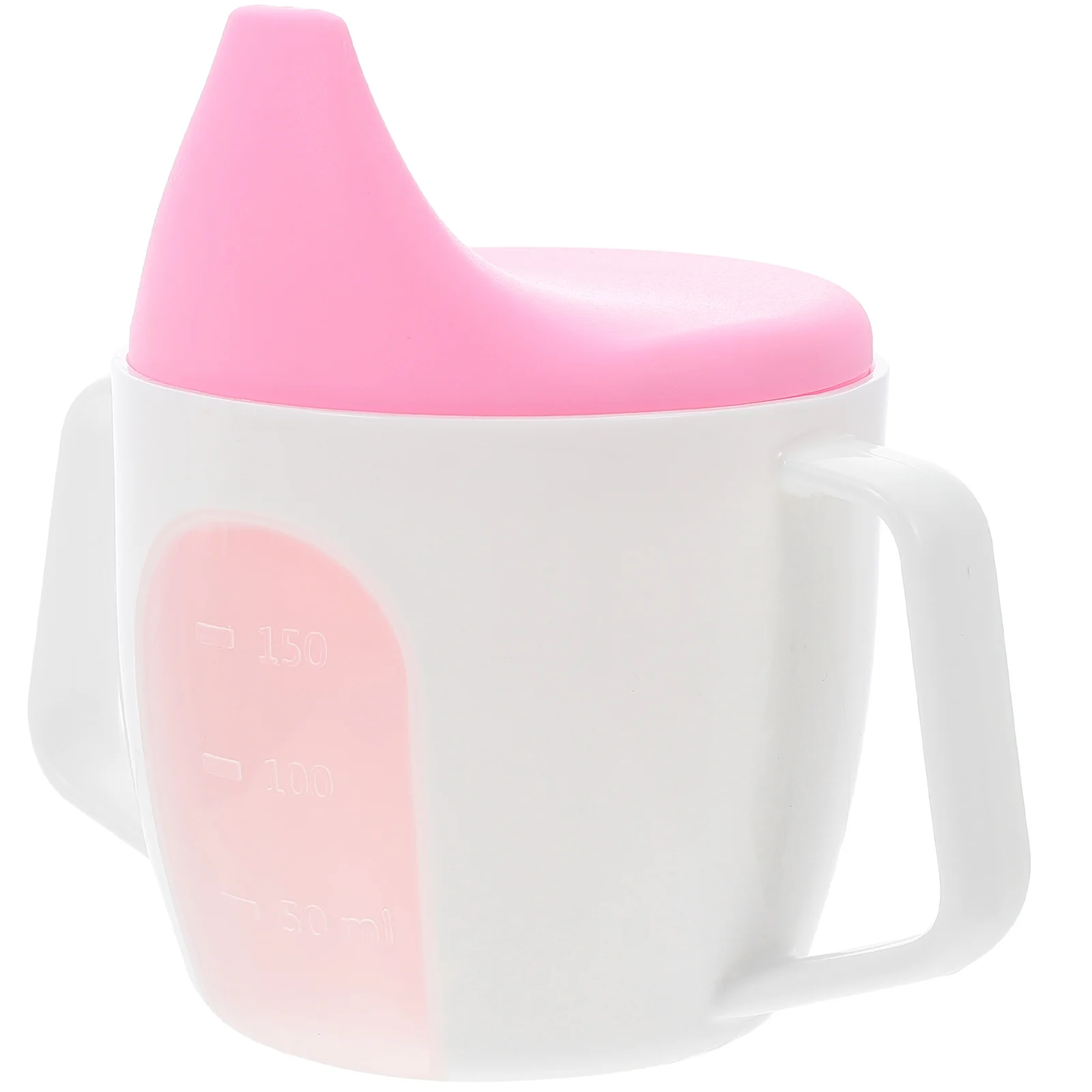 Cup with Handle Plastic Water Storage Container Drinking Glasses Scale Versatile Kids Milk Portable Lovely