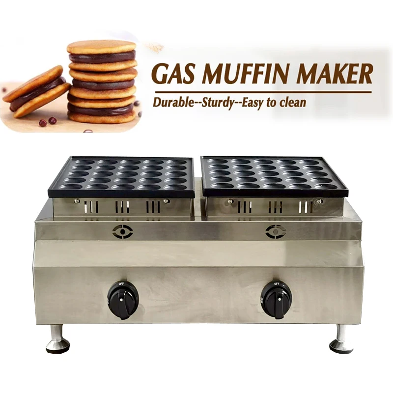 Mini Pancake Maker Machine, Non-stick Pan, Mini Cake Baker, Poffertjes Making Machine, Gas 50 Holes, Snack Dorayaki