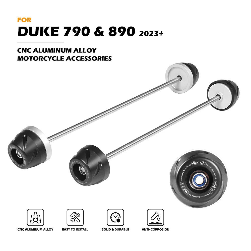 790 890 Duke Front Rear Axle Fork Crash Slider For 790DUKE 890DUKE R GP Wheel Anti-Collision Protector Motorcycle Accessories