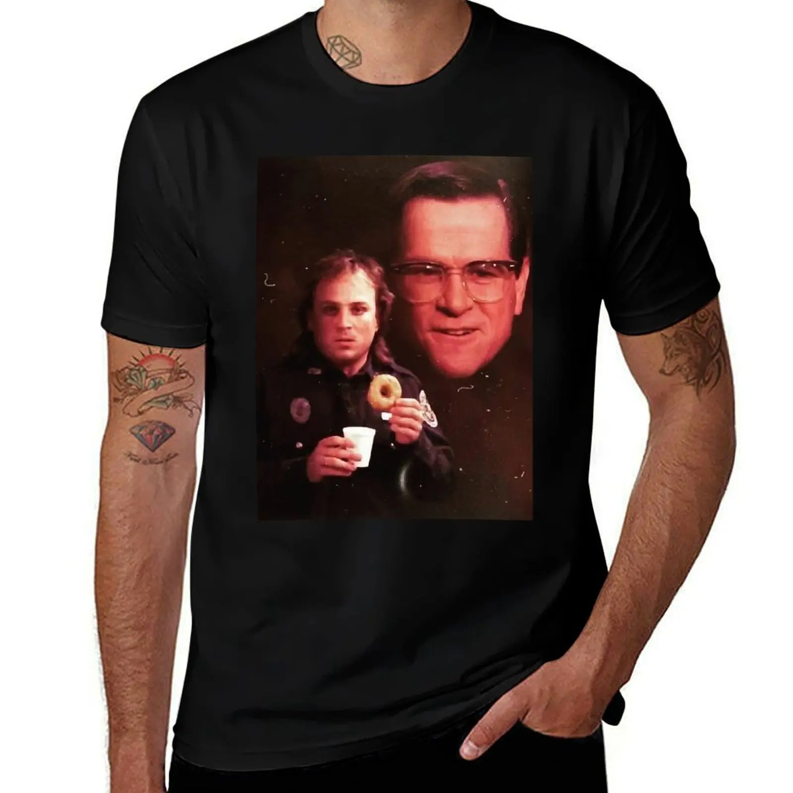 Police Academy Retro Photograph Circa 1984 T-Shirt Odor Resistant Short Sleeve Top T-Shirt