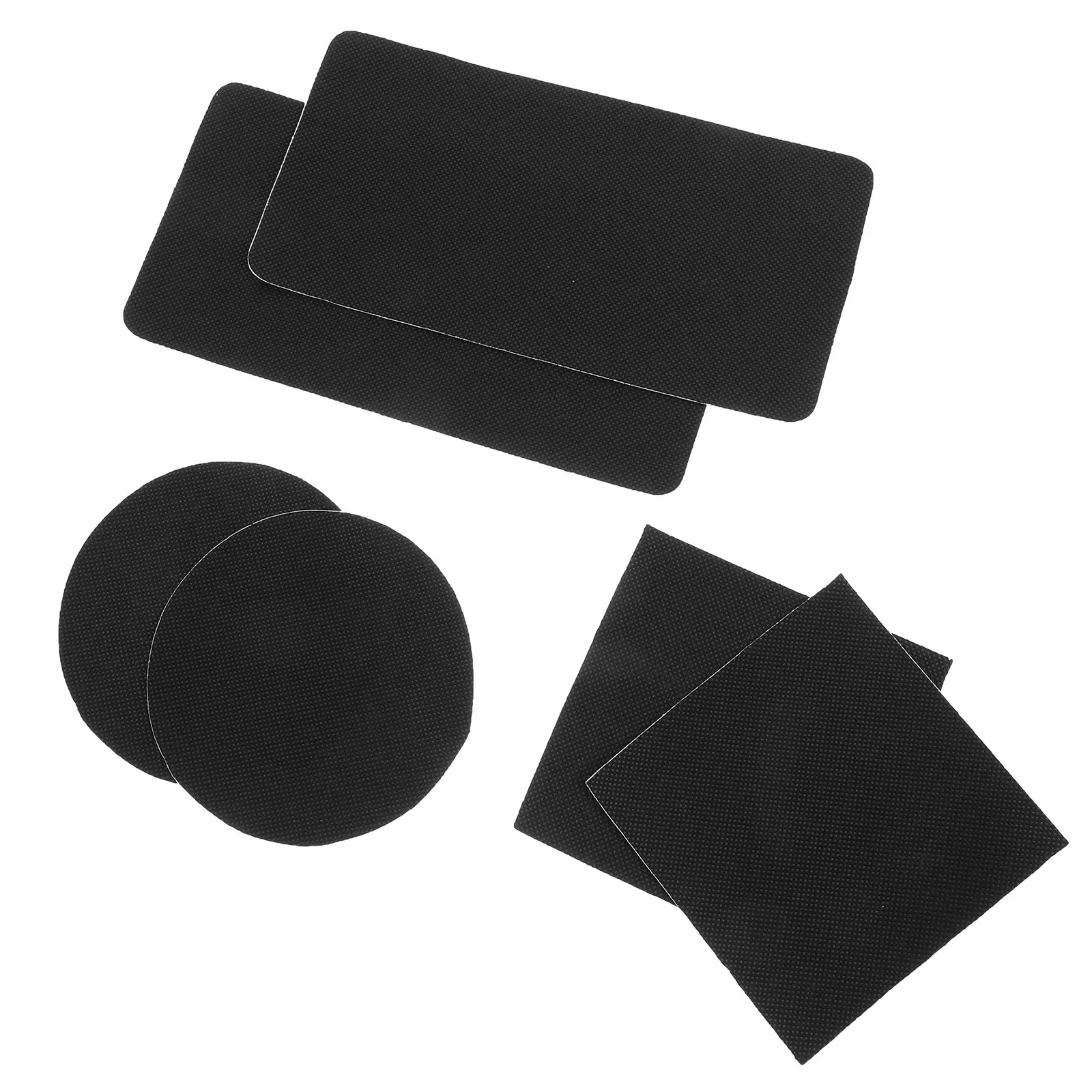 6Sets Self-Adhesive Trampoline Patch Repair Kit Rectangular Square Circular Patches for Holes Tears Mat Damage Fast 24H Use
