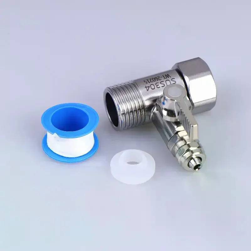 1 Set Tap Tee B Cold Hot Water Pipes Home Accessories 1/2