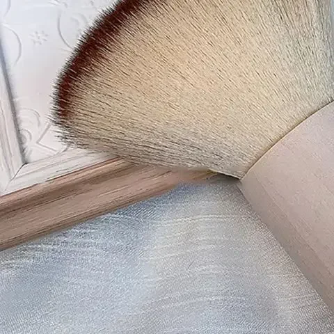 Escova redonda para poeira de unhas, tamanho grande, removedor de poeira de unhas, acrílico, gel uv, esmalte em pó, ferramenta de limpeza, acessórios de manicure