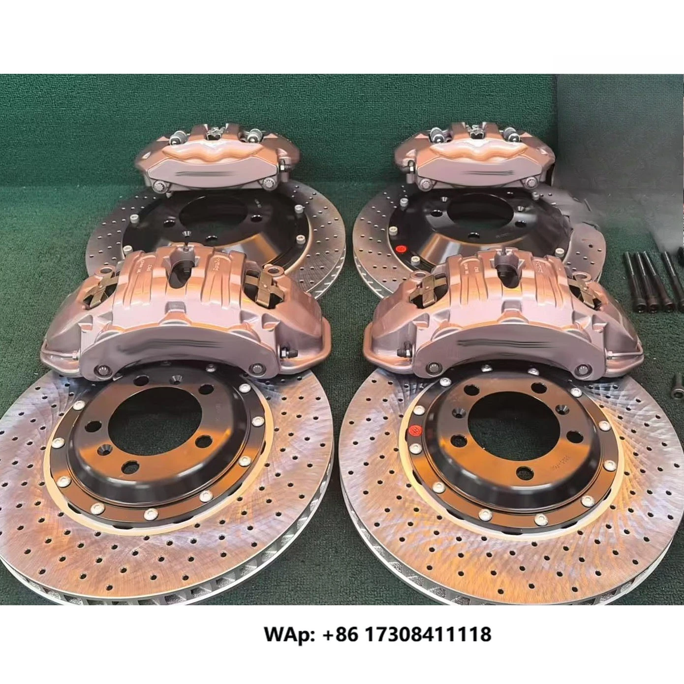

Precision-Made for Brembo 19Z Front 6 Piston & Rear 4 Piston Big Brake Caliper Kit 355x32mm For 718 Cayman Boxster