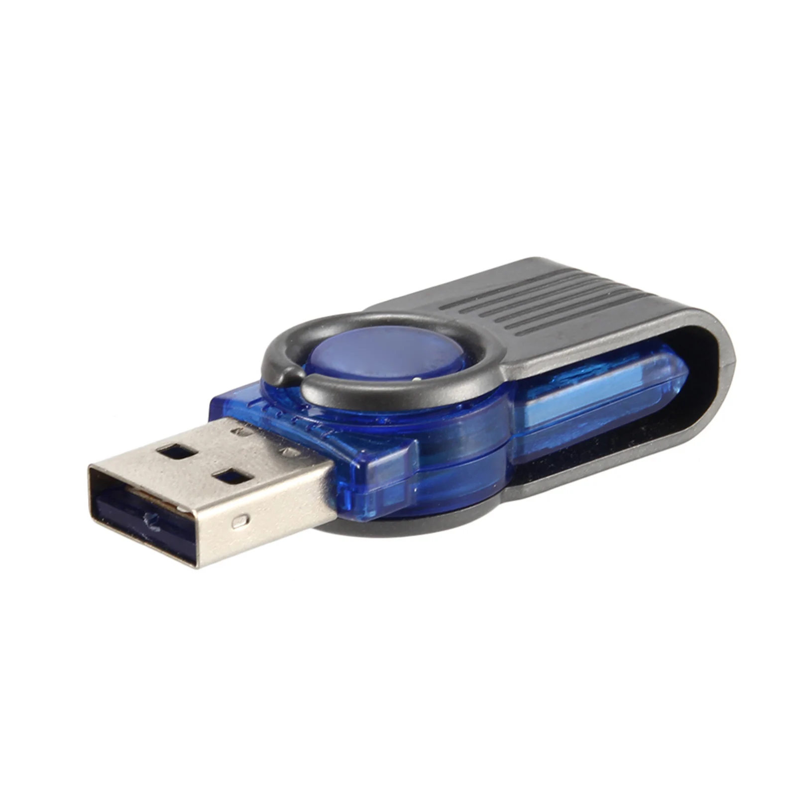 TF Card Reader Plastic Rotating Memory Card Adapter Fast Data Transfer for Android Laptop Computer Portable USB Reader