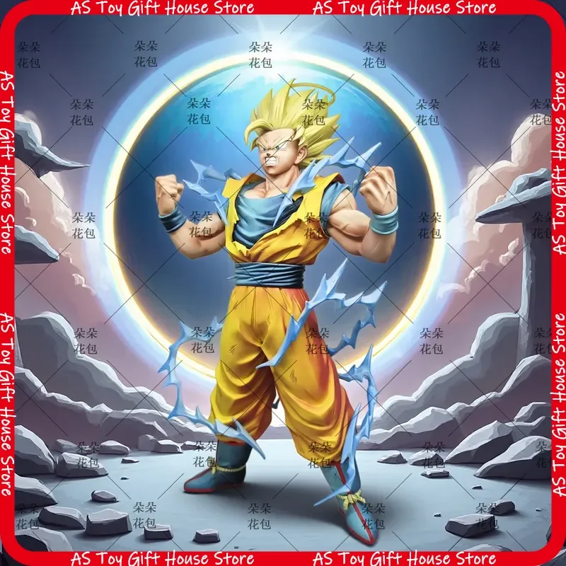 

Dragon Ball Super Saiyan 2 Son Goku Figure Anime Collectible Pvc Statue Model Desktop Decoration Gift For Adult Anime Fans