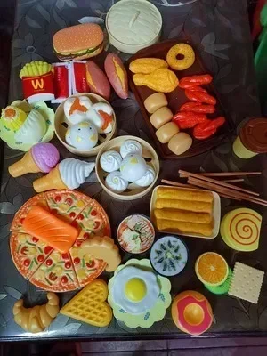 84 pz/set Sicuro Pizza Cibo Tagliato Frutta Verdura Cucina Cucina Giochi di imitazione Gioco per bambini Regalo di compleanno Casa da gioco Giocattolo