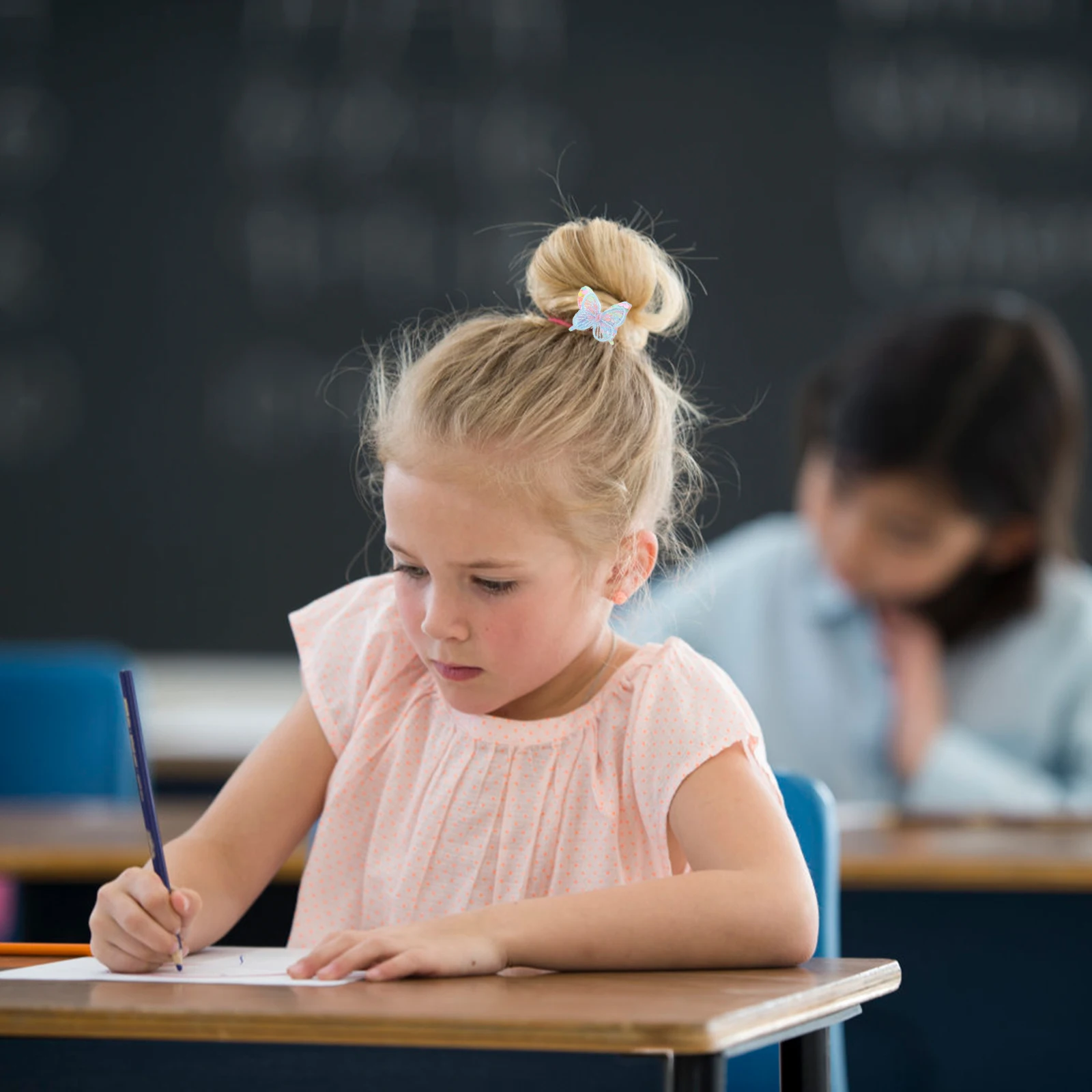 

10pcs Sparkly Butterfly Scrunchies For Glittery Sequin Accessories Moderate Elasticity Hair Ties