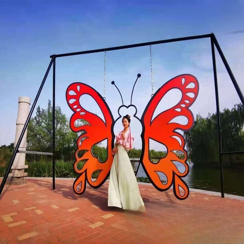Butterfly wing swing, interactive photo angel wings, amusement equipment