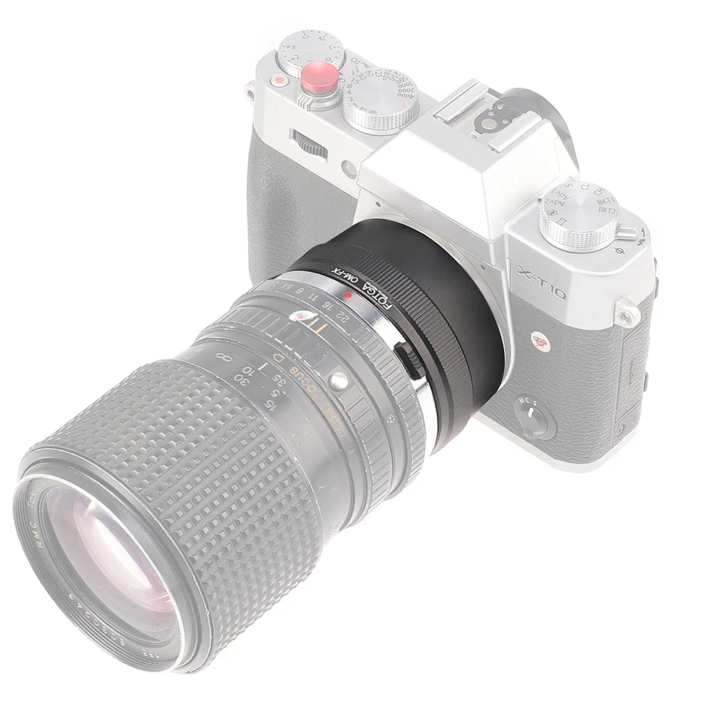 FOTGA OM-FX Anello adattatore per obiettivo Olympus OM per Fujifilm X Mount X-E2 E2 M1 M10 A1 A2 A3 T10 T20 Anello adattatore per fotocamera