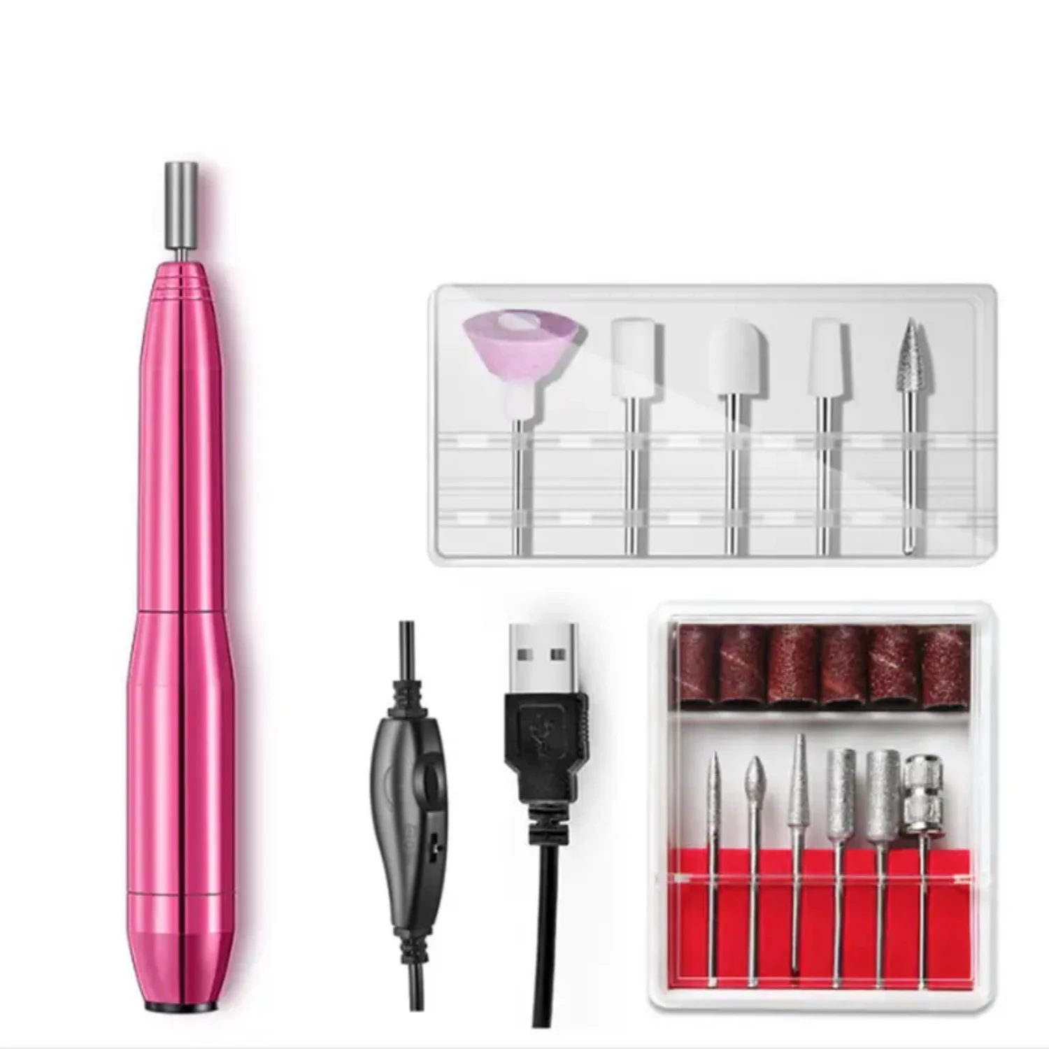 Electric USB Charging Nail Cutter Drilling Machine for Precise Pedicure, Professional Electric Nail File Tools