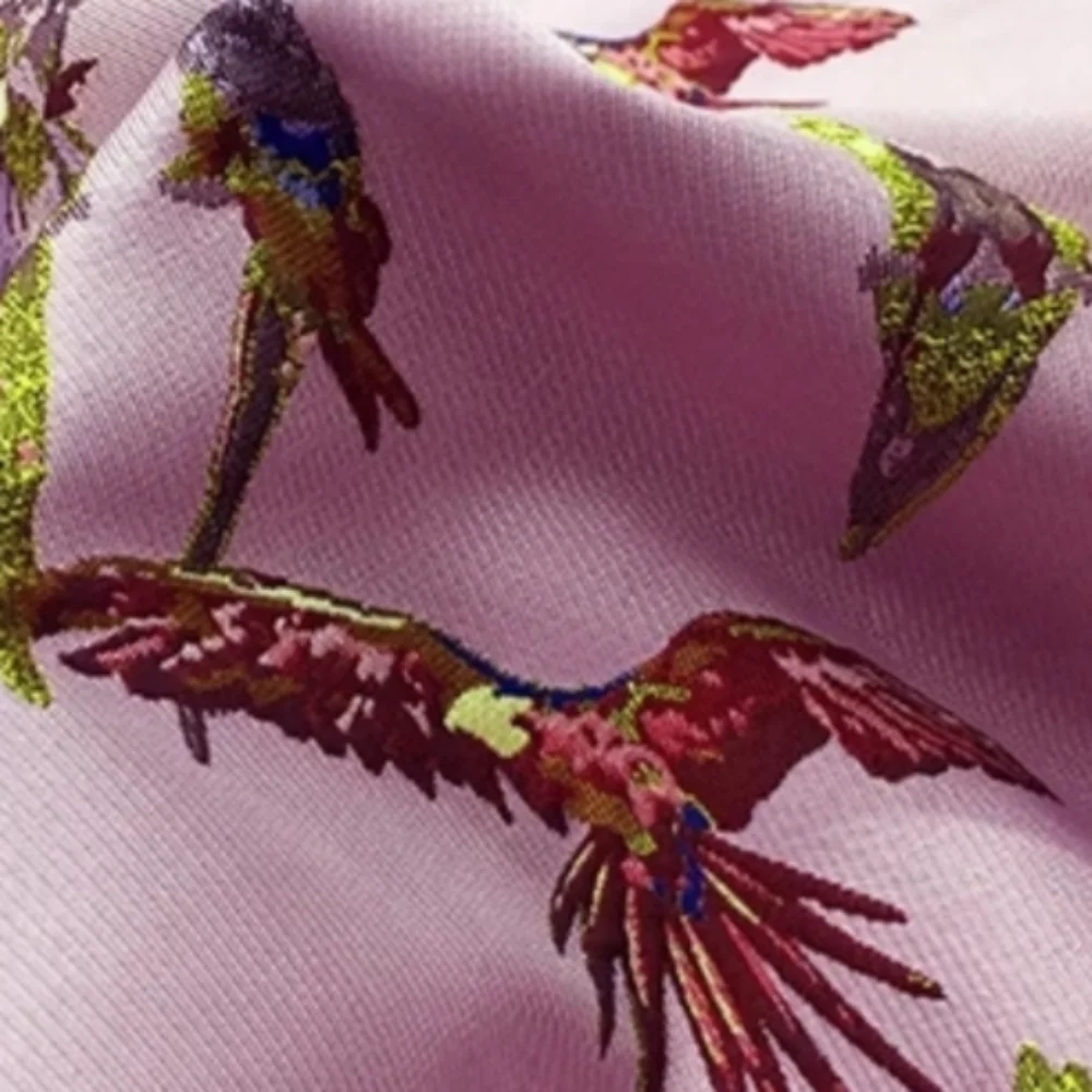 

Yarn Dyed Jacquard Fabric Small Fragrant Parrot Spring Summer Autumn Dress Suit Jacket Design Sewing Cloth Wholesale By Meter