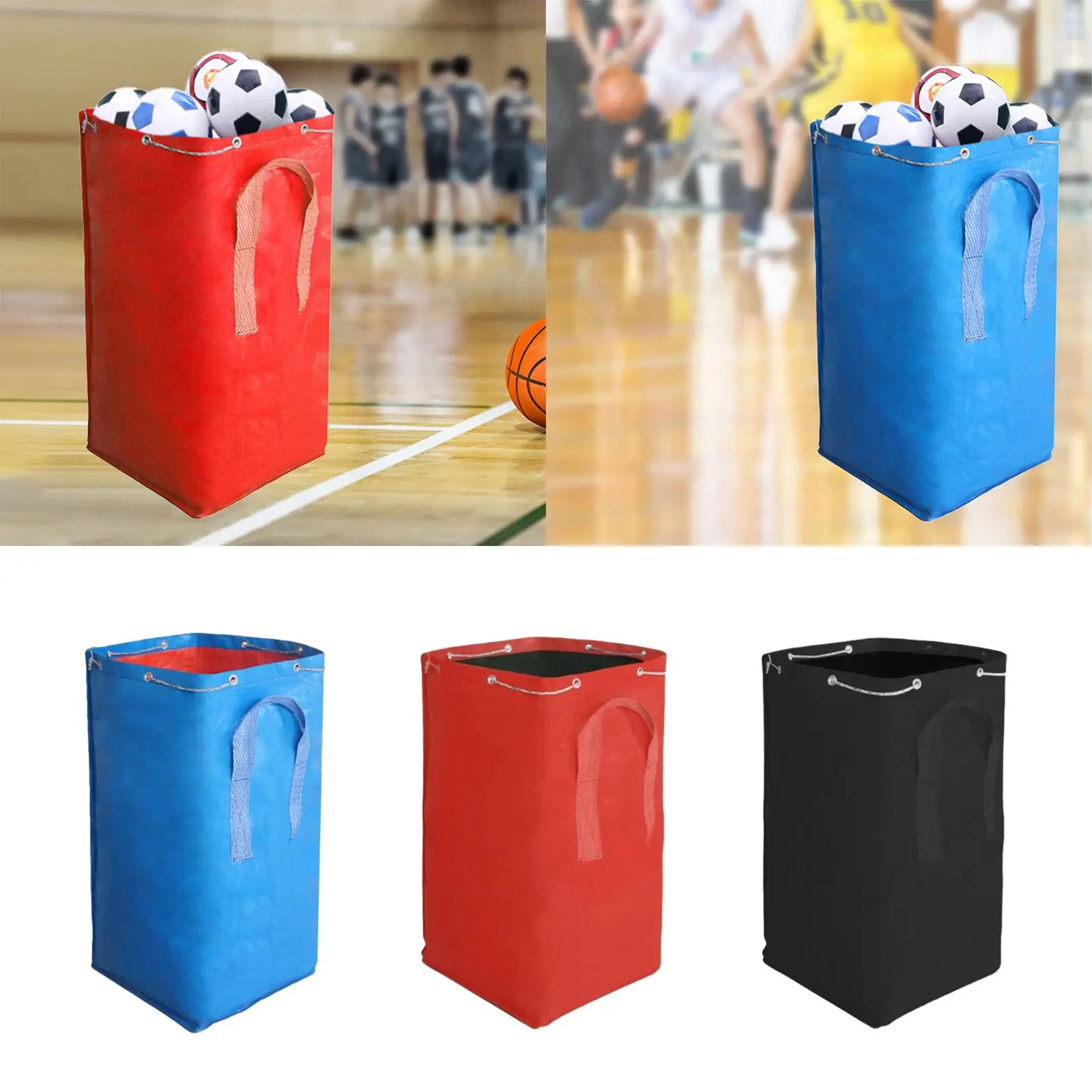 Sport Balls Bag Carrier Gym Drawstring Pouch for Basketball Outdoor Gym