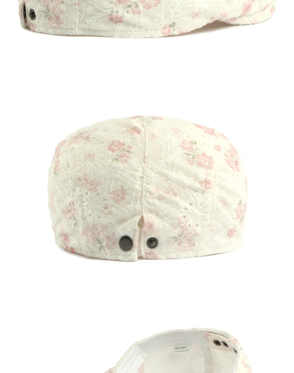 HT5102 Herren- und Damen-Baskenmützen mit Blumenmuster, Künstler- und Malermütze, Atmungsaktive Ivy-Flatcaps, Neue Frühjahr-Sommer-Kollektion 2026 – Detail 9