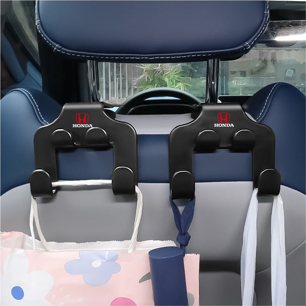 Car Seat Back Hook Organizer Holder Car Storage Hanging Clips For Honda Mugen Accord Civic Vezel CRV Jazz City HRV Insight