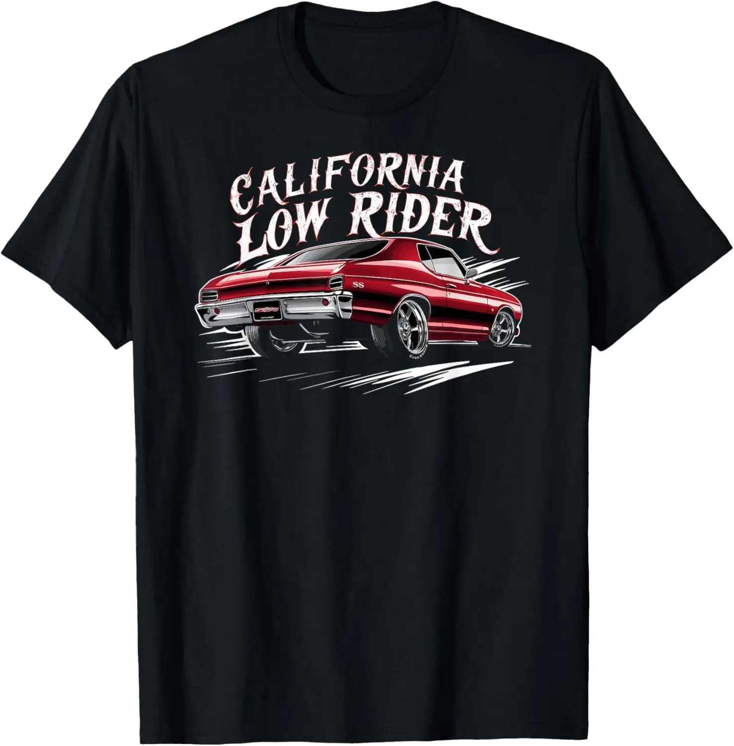 

California Low Rider Cholo Mexican Cali Car Men and Women T-Shirt