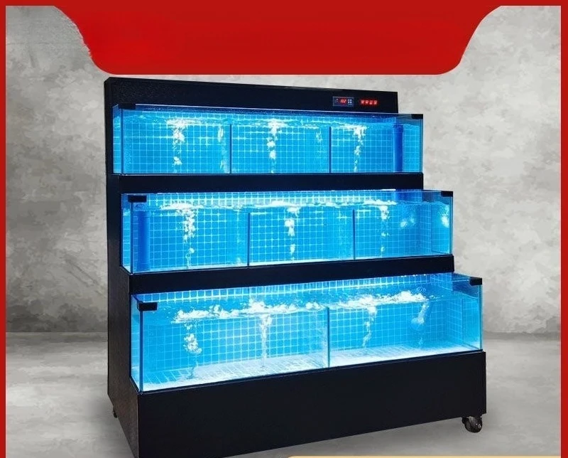 supermarket aquatic shellfish pool supermarket selling fish hotel fish tank refrigeration commercial all-in-one machine tank