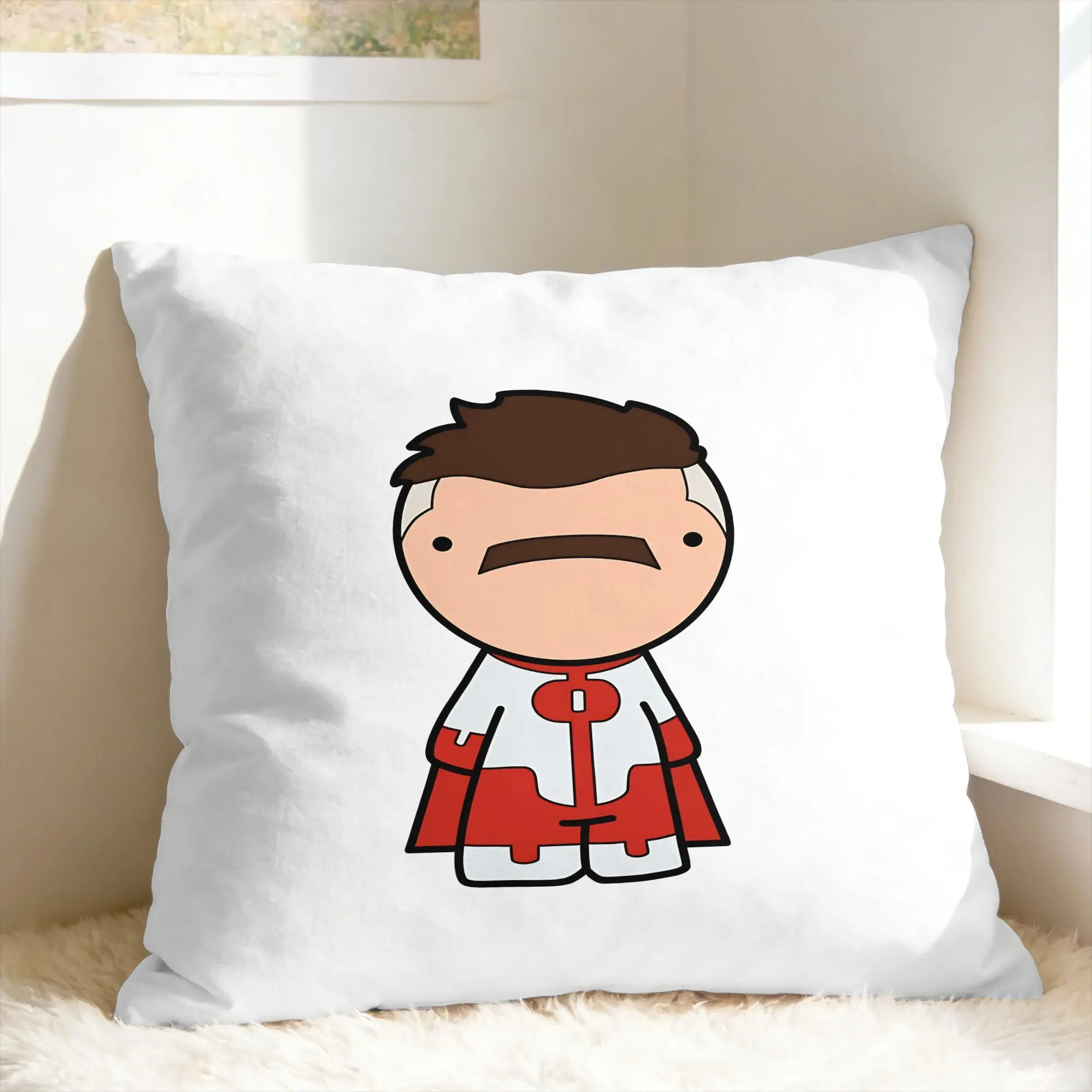 Comic I-Invincible Hero Omni Man Pillow Case  Novelty Pillow Cover Custom Pillowcases For Living Room Bed Chair