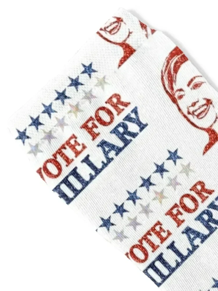 glitter print vote hillary Socks Soccer hiphop heated Socks Woman Men's