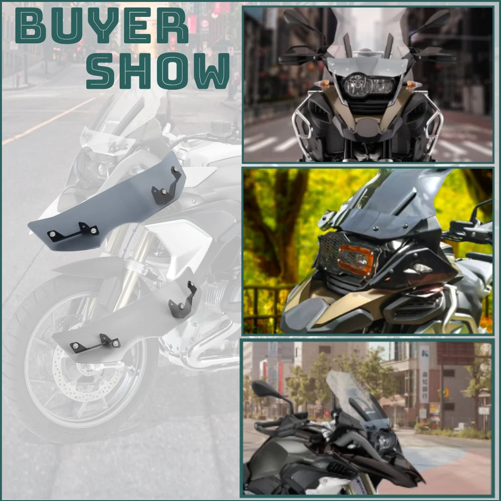 R1200GS R1250GS Adventure Windshield Extension Spoiler For BMW R1200 R1250 GS LC Adv Windscreen Air Deflector Wind Accessories