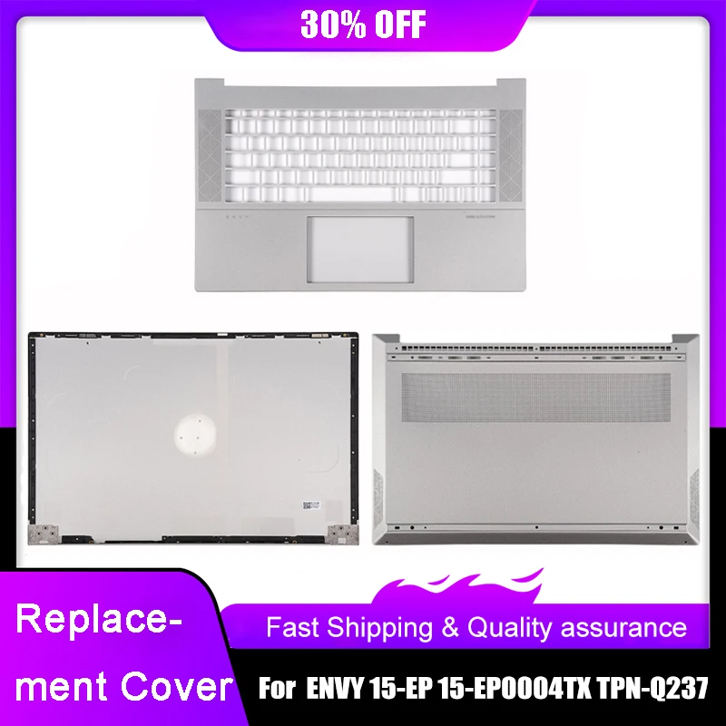 New Laptop LCD Back Top Cover For HP ENVY 15-EP 15-EP0004TX TPN-Q237 Palmrest Upper Bottom Base Case Rear Lid Silver A C D Shell