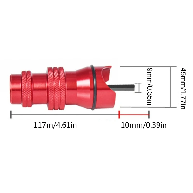 Professional Rivet Guns Adapter Kit Cordless Riveting Drill Tool Processing for Rivets with Removable Handle for Projects