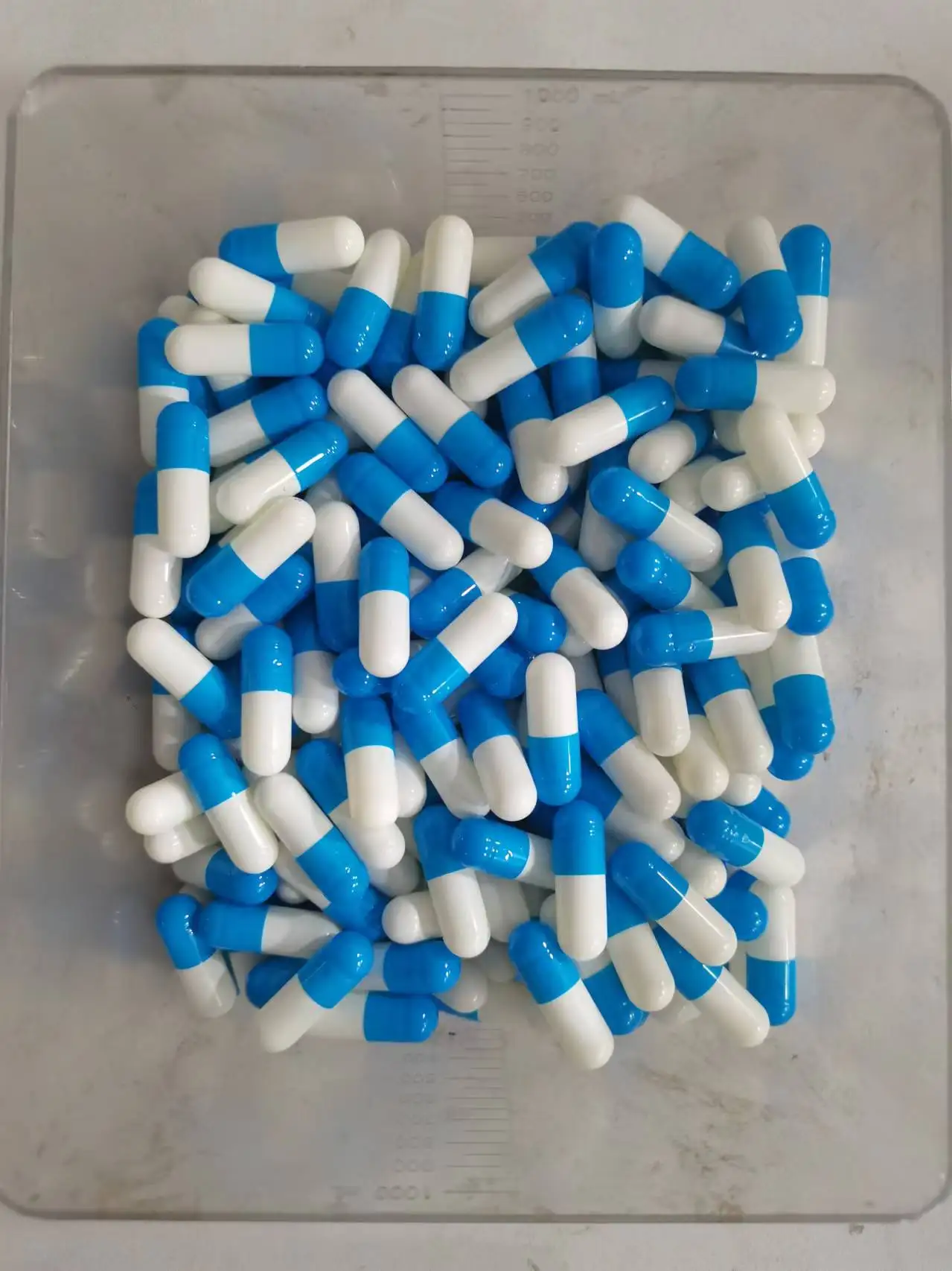 blue white Size 00#0#1# Empty Capsules Gelatin  Capsules Hollow Hard Gelatin  Seperated Joined Capsules 1000pcs