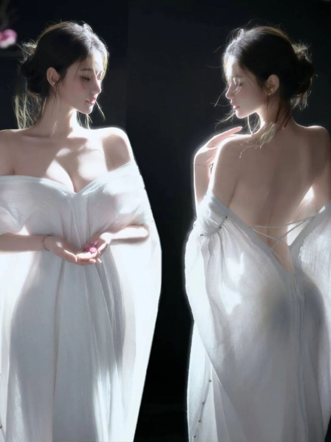 

Художественная фотография, китайский стиль, свободное платье, прохладные тона, винтажный простой дизайн, модная женская одежда, сценический костюм