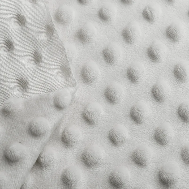 3/5/10yard Polka Dots Minky Velvet Fabric Dimple Fleece Plush Fabric Material,For Toys,Doll and Blanket,By the Yard