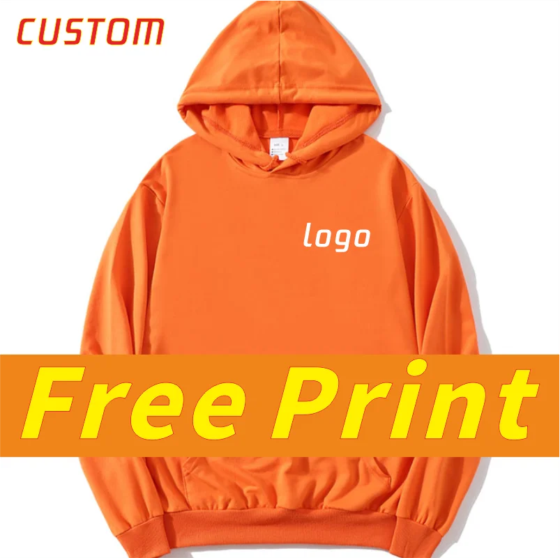 Vrije tijd hooded sweater custom pullover met hooded shirt print logo icon lente en herfst Mode hooded kleding borduurwerk