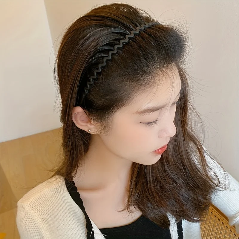 1/2/3pcs Hair Clip Frosted Color Headband Women\'s Non-slip Band Teeth Simple Pressure Headband Face Headband Hair Accessories