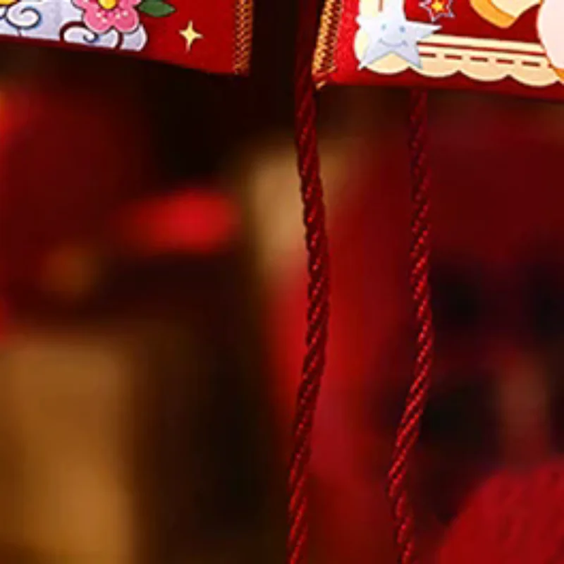 1Pc 2026 Year Of The Horse Fabric Red Envelope Traditional New Year Lucky Money Bag Spring Festival Cloth Money Pocket