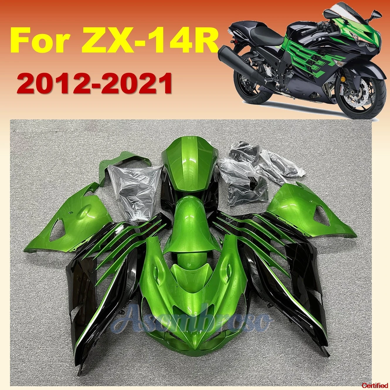 

Полный комплект обтекателя для Ninja ZX-14R ZX14R 2012 2013 2014 2015 2016 2017 2018 2019 2020 2021 ZX 14R ABS Запчасти