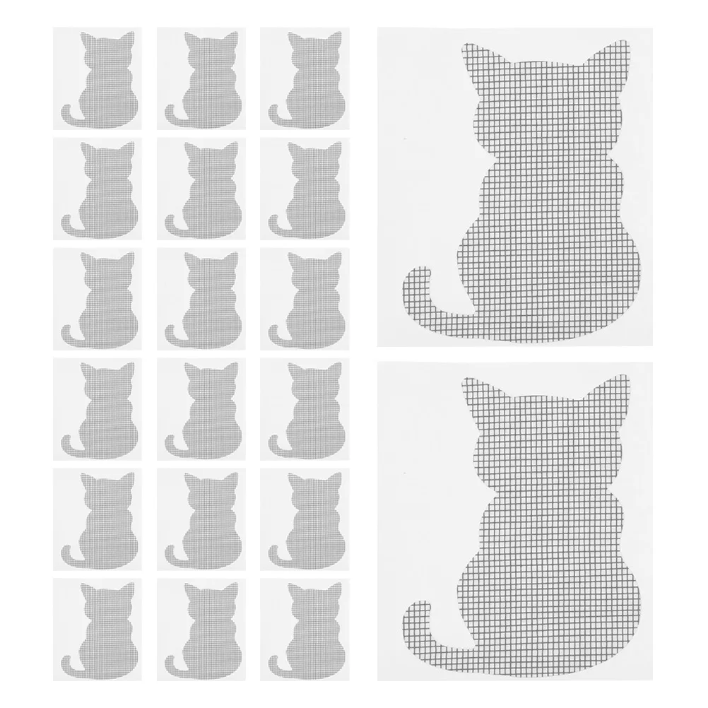 20 Pcs Mosquito Anti-patch Self-adhesive Mesh Repair Tape Screen Stickers Window Double Sided Strong Tapes