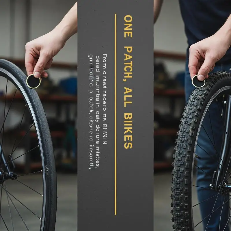 30Pcs Bicycle Tire Repair Patches Self Adhesive Fast Drying No Glue Needed Tyre Repair Kits for Mountain Road Bike