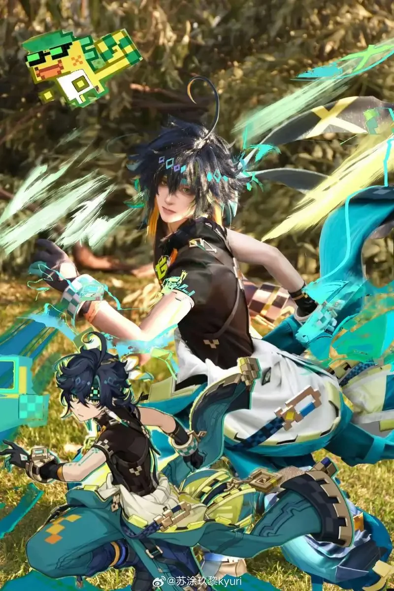 2025 genshin impacto kinich cosplay traje carnaval peruca uniforme adulto anime trajes de festa de halloween masquerade jogo masculino