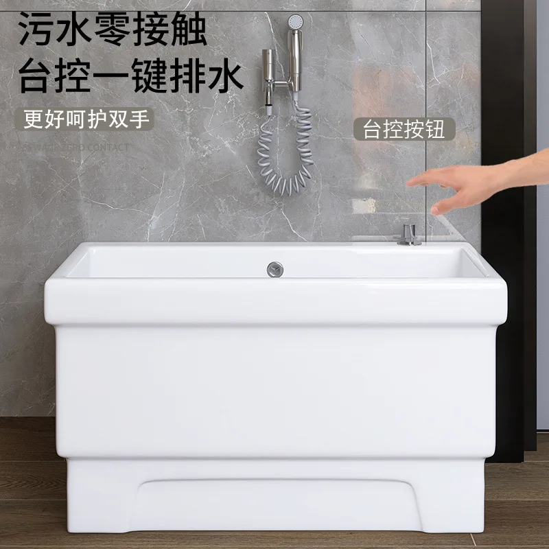 Balcony extra large super long pool ceramic washing mop rectangular mop floor-to-ceiling household mop floor