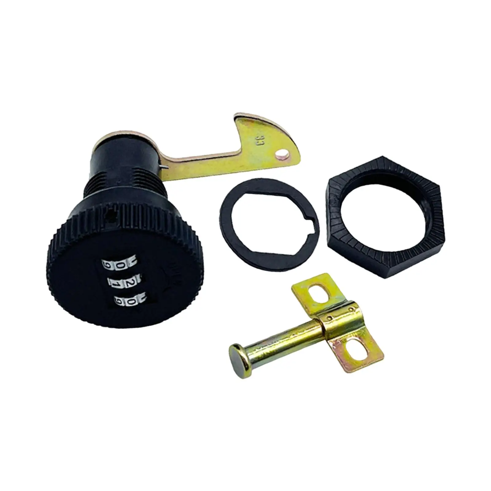 Code Lock 3 Digit for Motorcycle Trunk Replaces Accessories Convenient Installation Widely Usage Sturdy Keyless Spare Parts
