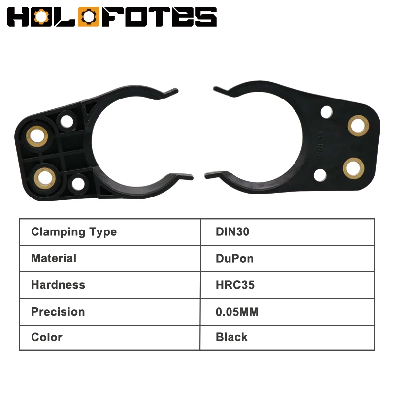 6 Pieces DIN30 Tool Holder Grippers CNC Machine Tool Holder Claw ABS Plastic ISO30 Tools Holder Clamp