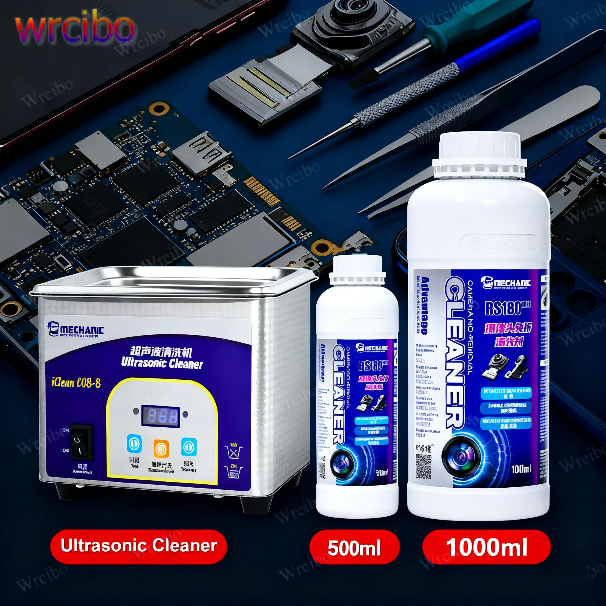 

MECHANIC RS180 Max Mobile Phone Camera Cleaner for iPhone Android Repair Remove Camera Black Spots Watermarks Thin Solvent Tool