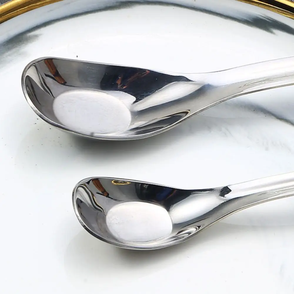 

Thick Handle Drink Soup Rice Spoon Portable Large Head Outdoor Camping Tableware Titanium Alloy/304 Stainless Steel Lightweight