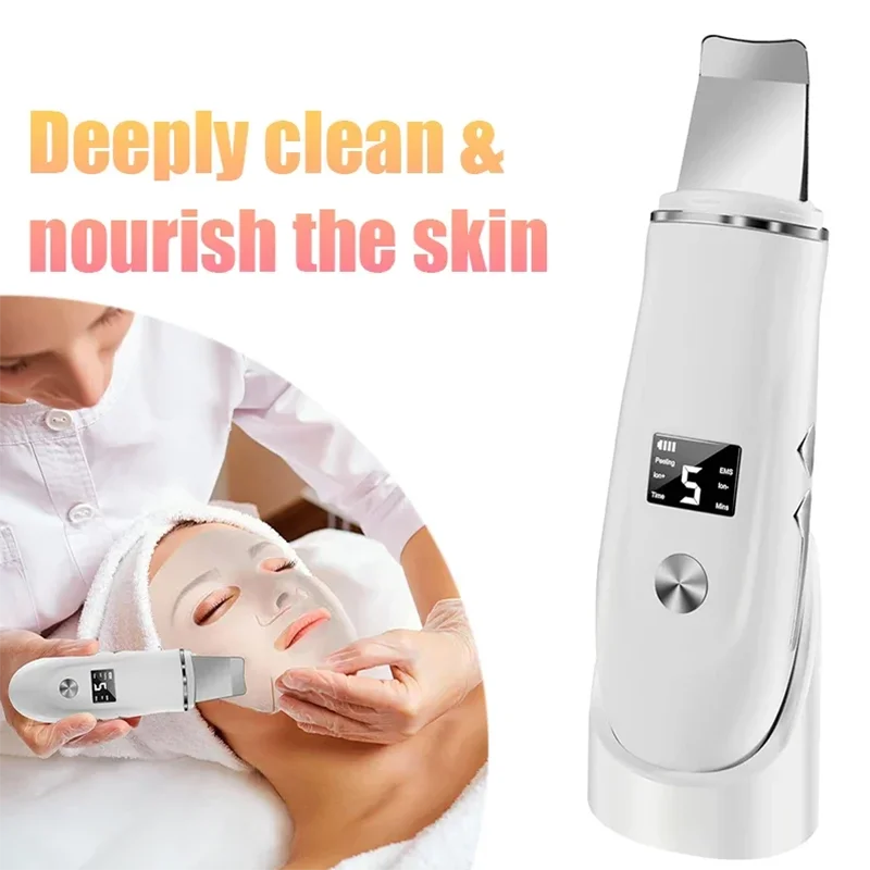 Ultrasoon gezichtsreinigingsapparaat Mee-eter verwijderaar Diepe gezichtsreiniging Ultrasone ion Ance Pore Cleaner Gezichtsschep huidverzorging