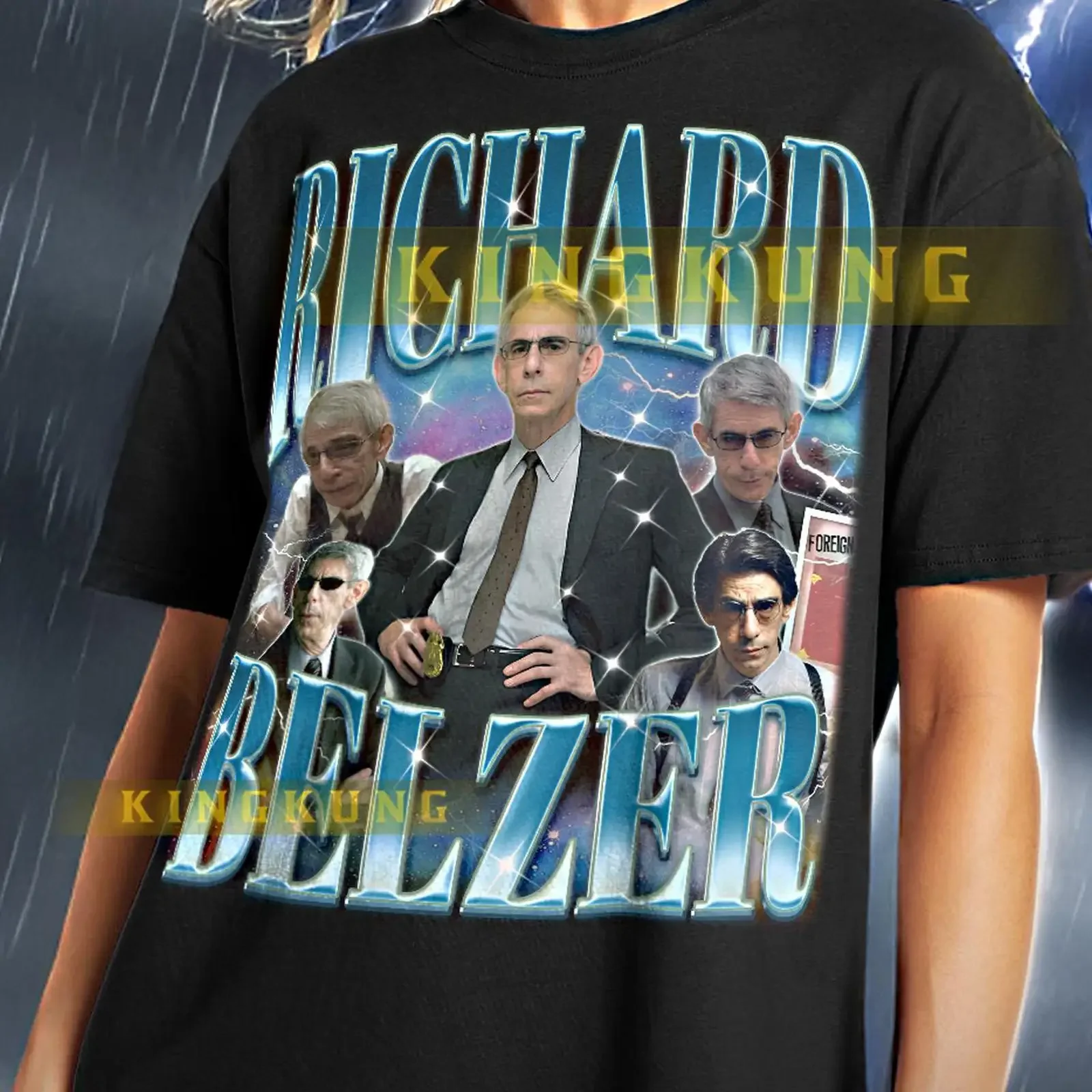 RICHARD BELZER T Shirt Retro Bootleg Law Order SVU Star SweaT saf vintage Washed Casual Soft Top For Everyday Wear Unisex