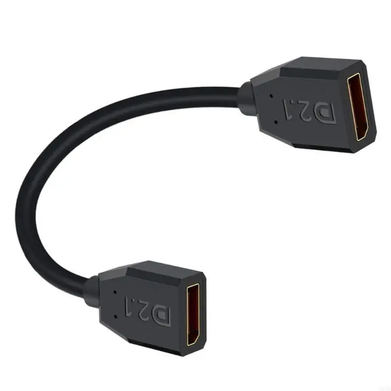 

DisplayPort 2.1 Extension Cable 16K@30Hz 8K@120Hz 4K@240Hz Female to Female 52Gbps Bandwidth for Gaming Video Output