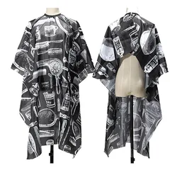 Waterproof Barber Capes Black Apron Haircut Cape Perm Shawl Hairdressing Cape Salon Supply Hair Styling Hairdresser Accessories