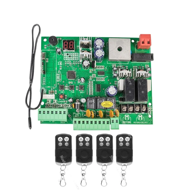DZ24V Swing Door Circuit Board With Encrypted Remote Control, Special Remote Control Handle For Electric Door